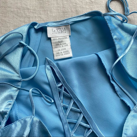 LA SENZA Satin Front Tie Camisole Nightie - Picture 7 of 10